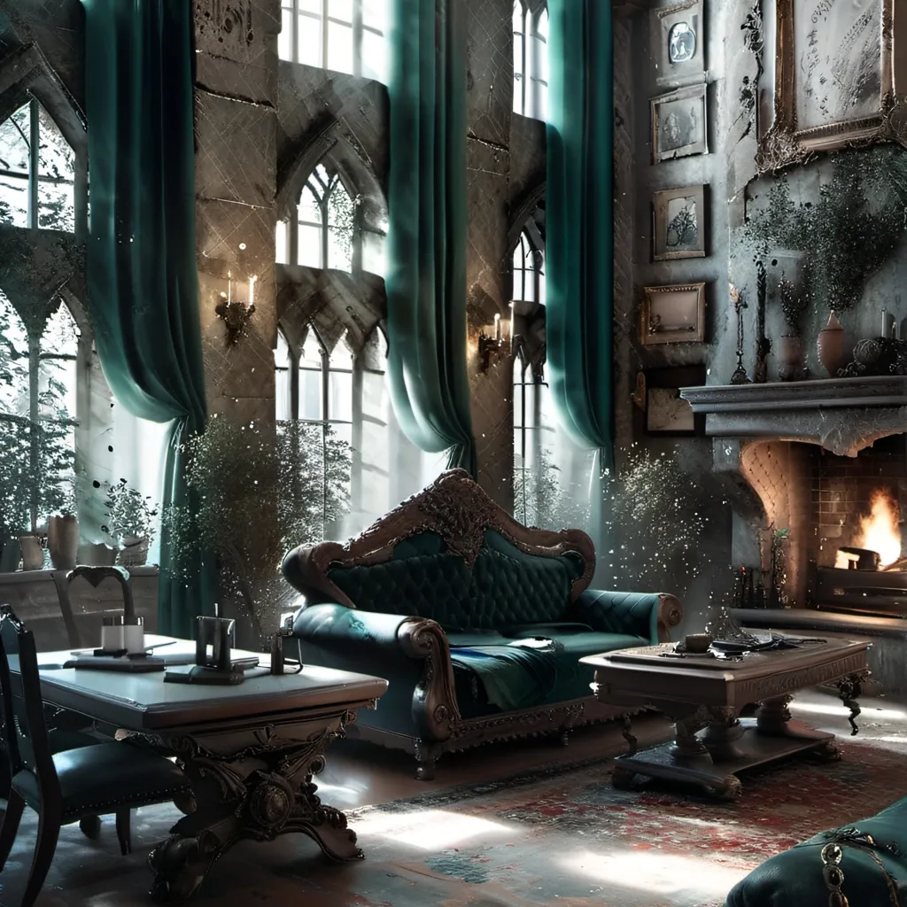 chat with ai character: Slytherin room