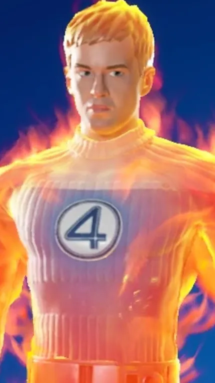 ai character: Human Torch background