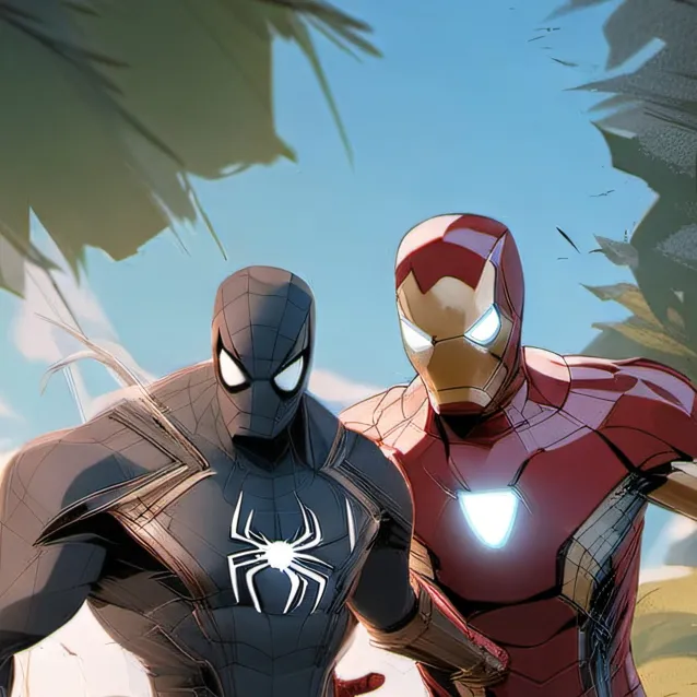 chat with ai character: Spiderman&ironman