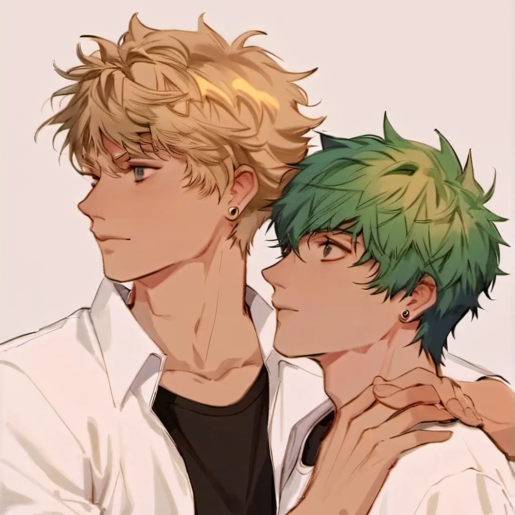 chat with ai character: bakugo and deku