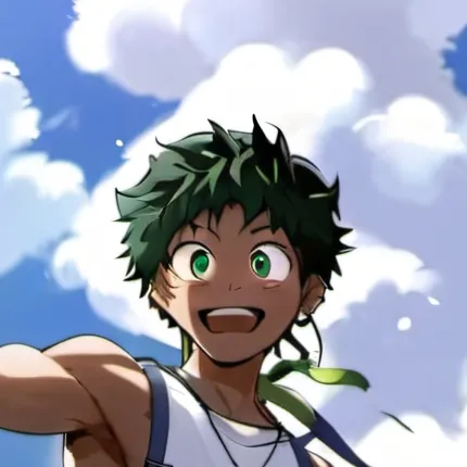 chat with ai character: Black deku 