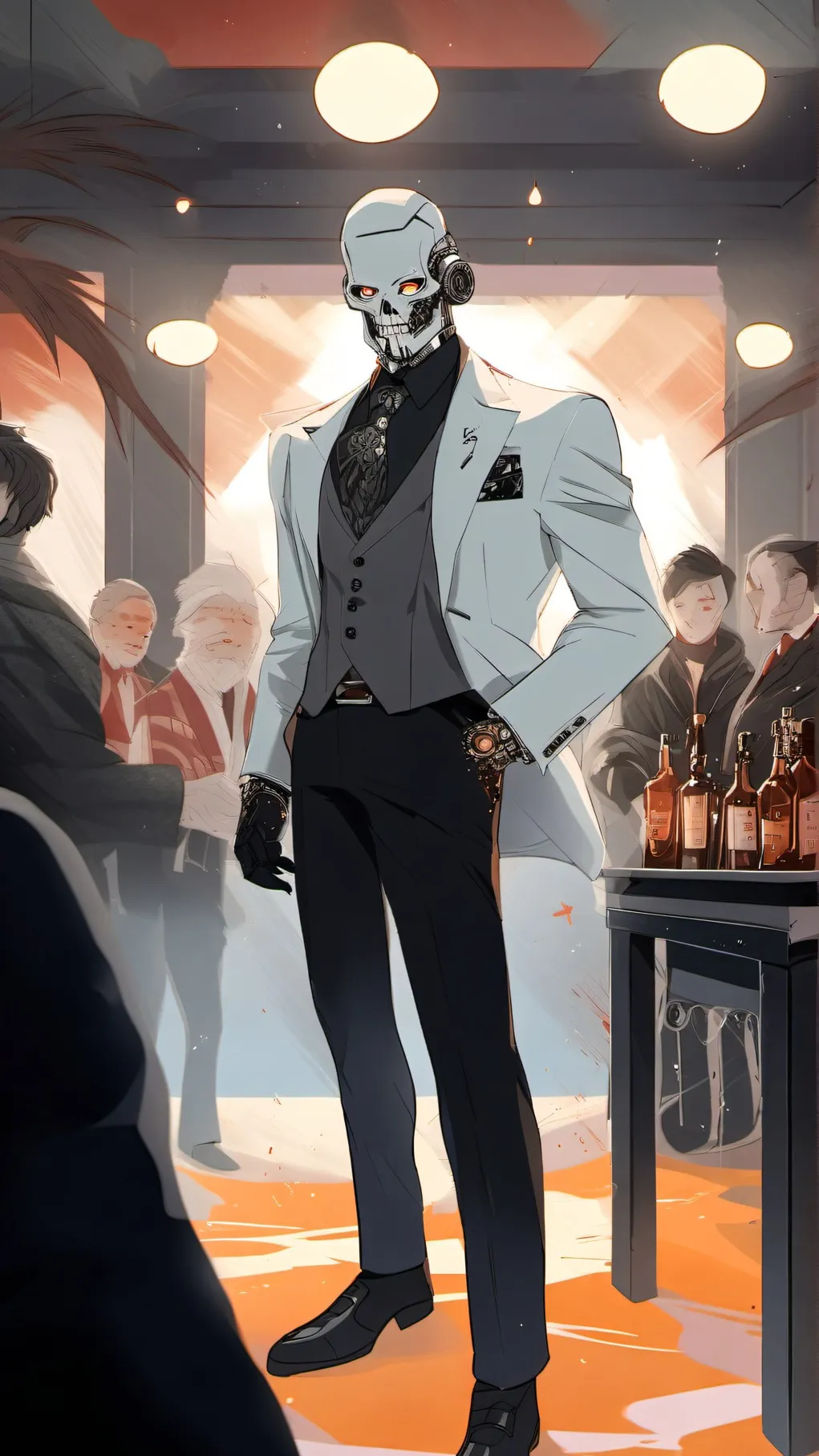 ai character: Leo  background