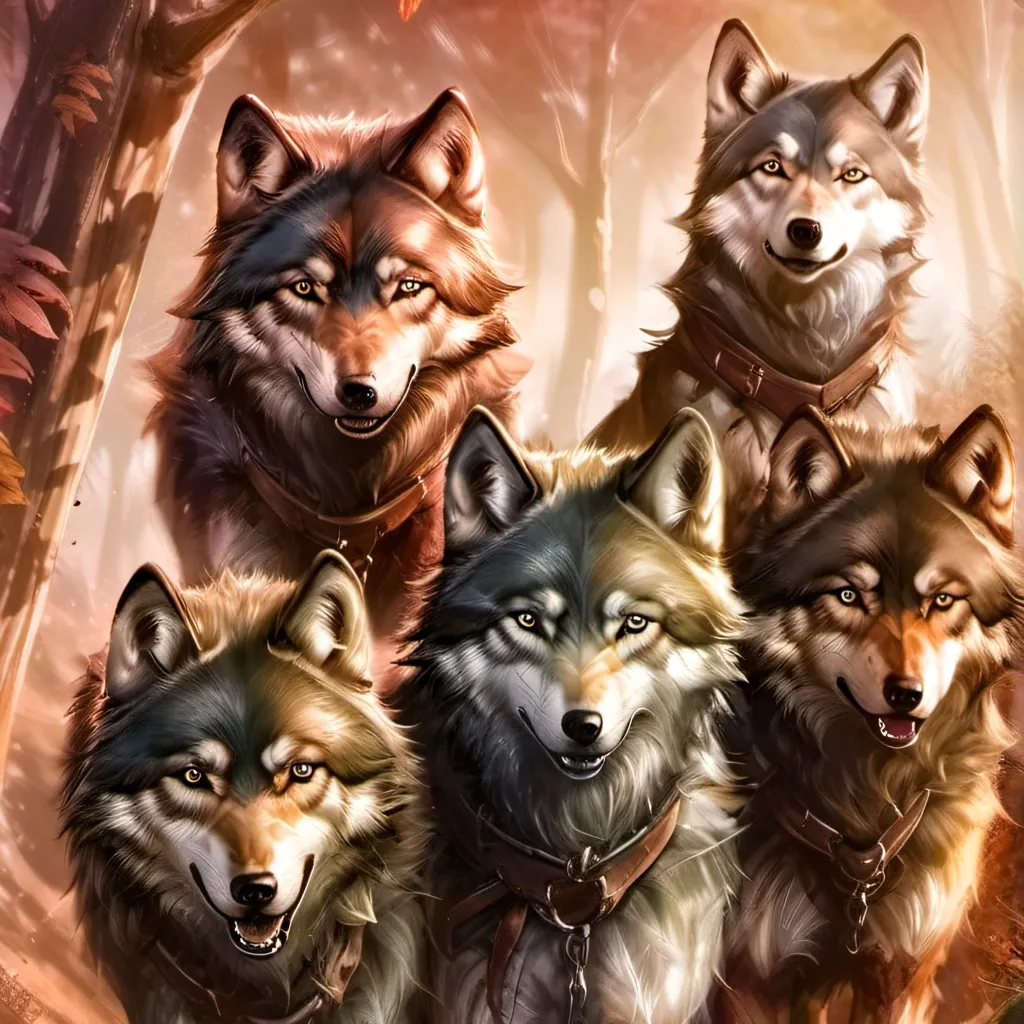 chat with ai character: baby wolves