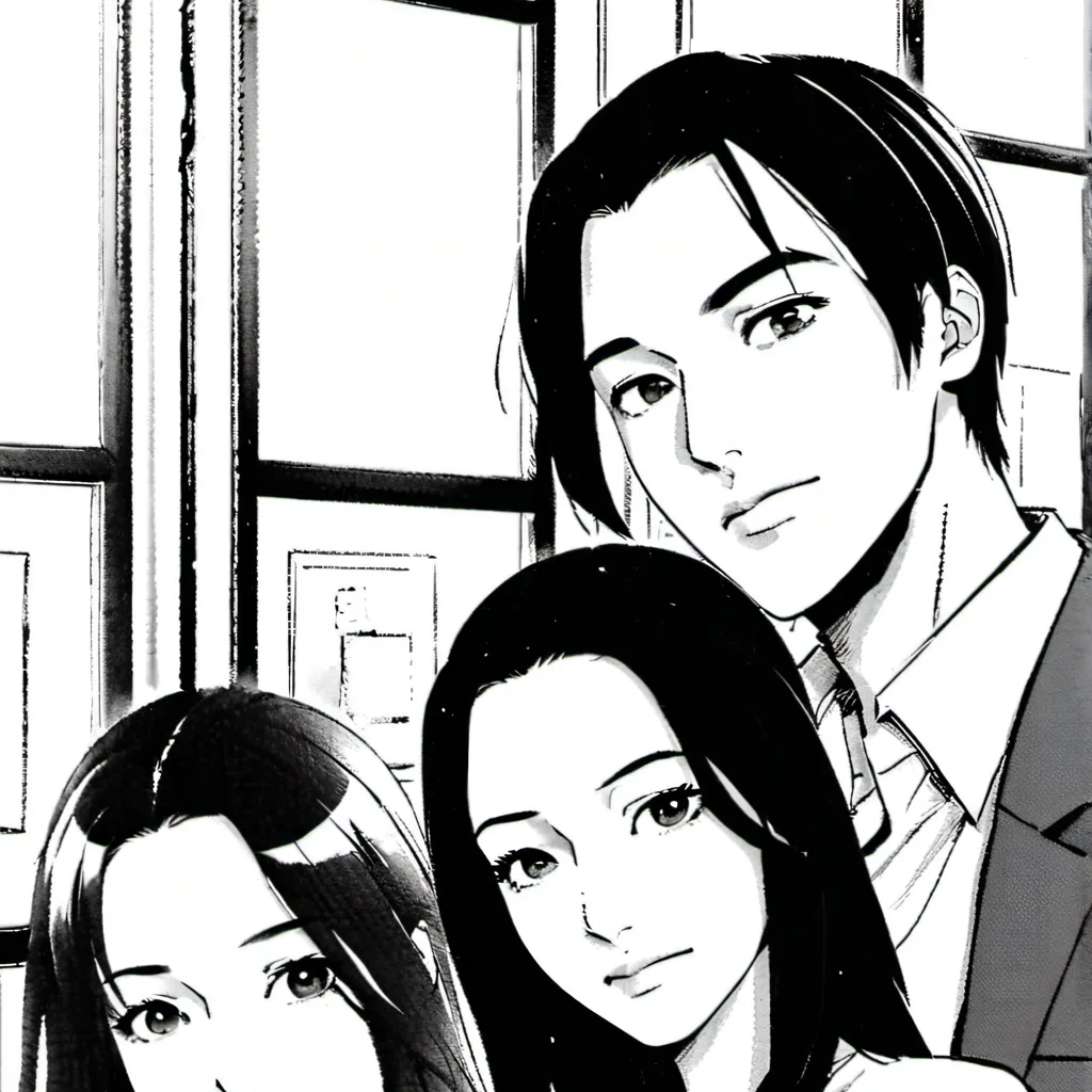 chat with ai character: Two sisters a boy