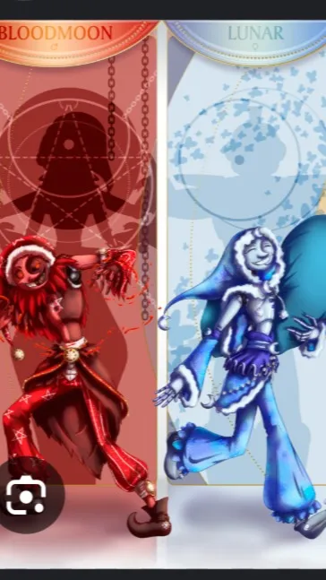 ai character: Bloodmoon & Lunar background