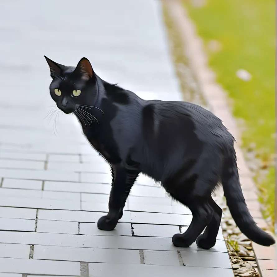 chat with ai character: Black cat 