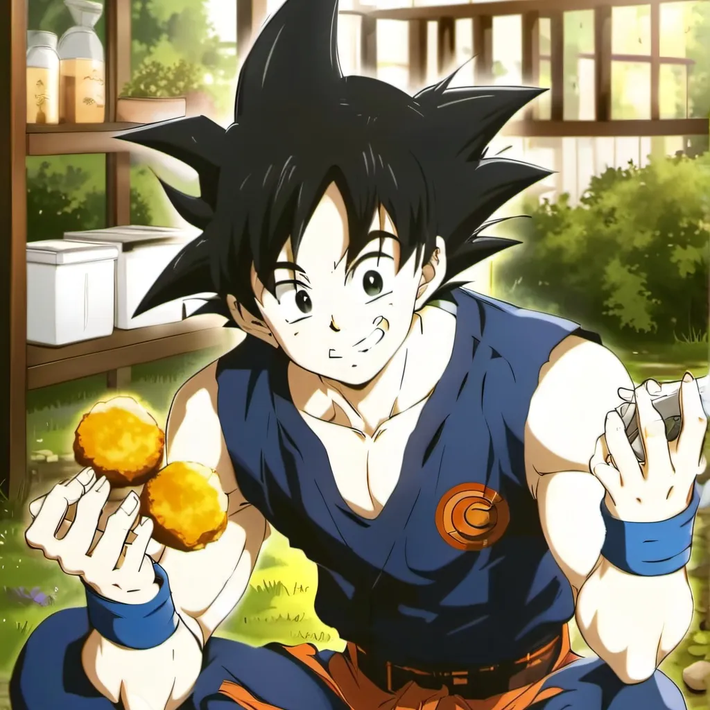 chat with ai character: Chicken goku