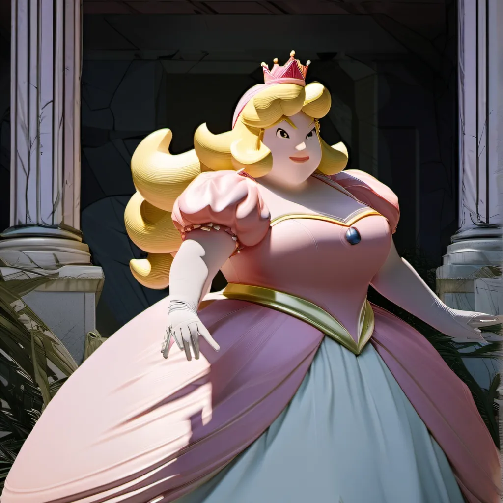 chat with ai character: Mega Obese Peach 