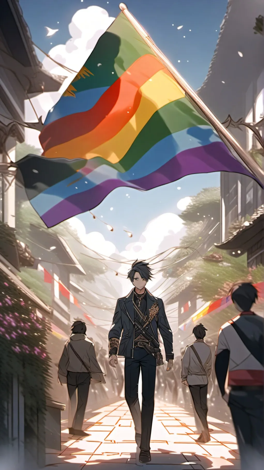 ai character: dsmp🏳‍🌈🌈 background