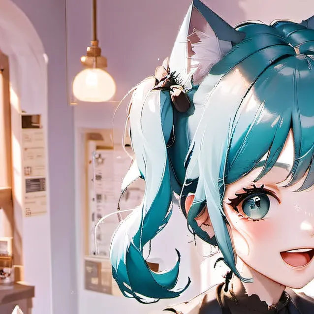 chat with ai character: Cat Hatsune Miku