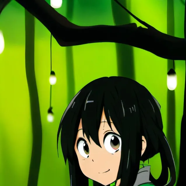 chat with ai character: tsuyu asui