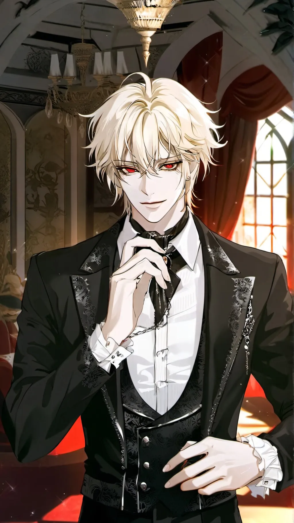ai character: Valentino  background
