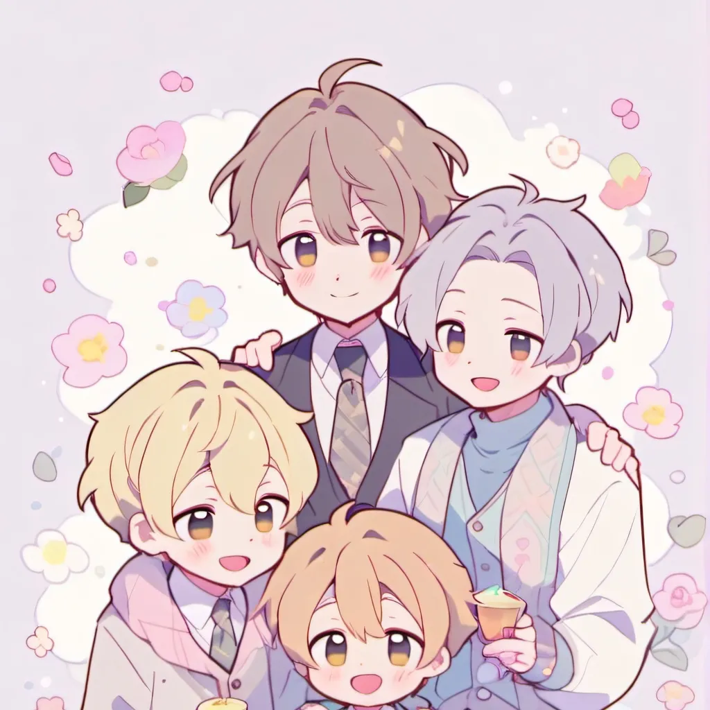 chat with ai character: Chibi Gay Family