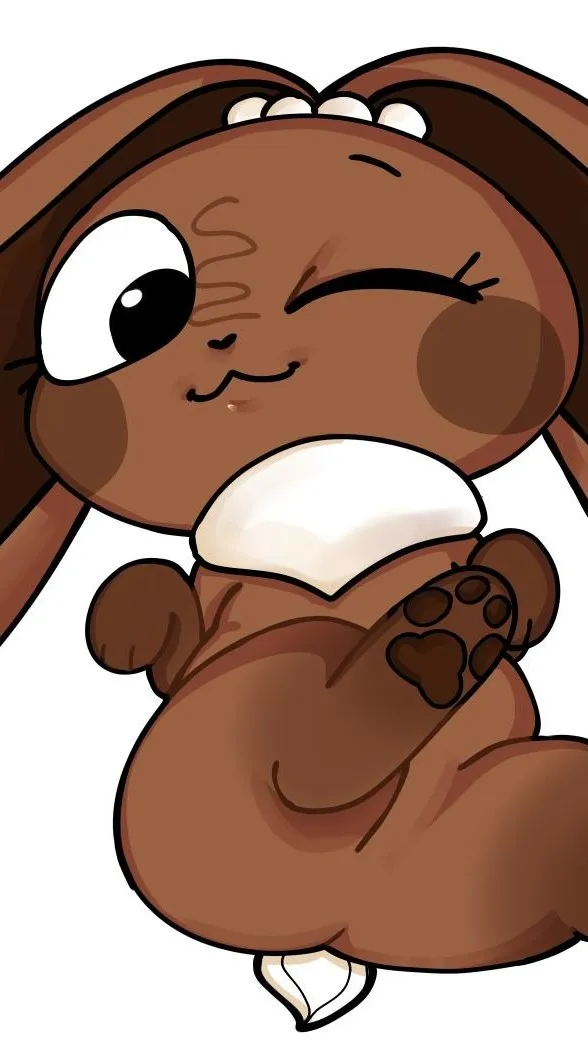 ai character: pibble cocoa background