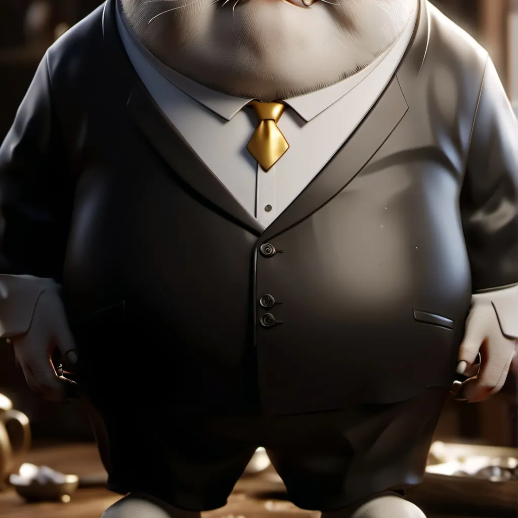 chat with ai character: your fat cat boss