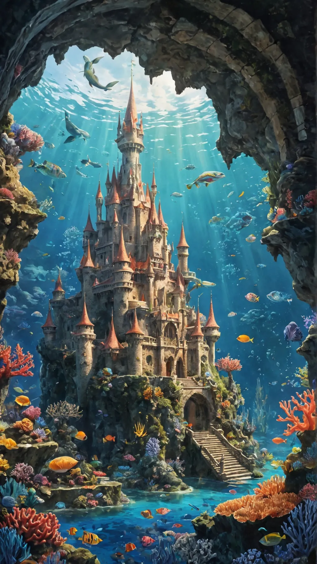 ai character: 🐠Coral world🪸 background