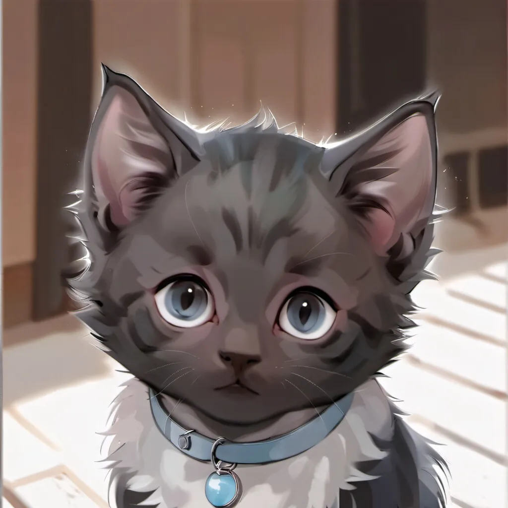 chat with ai character: Black kitten