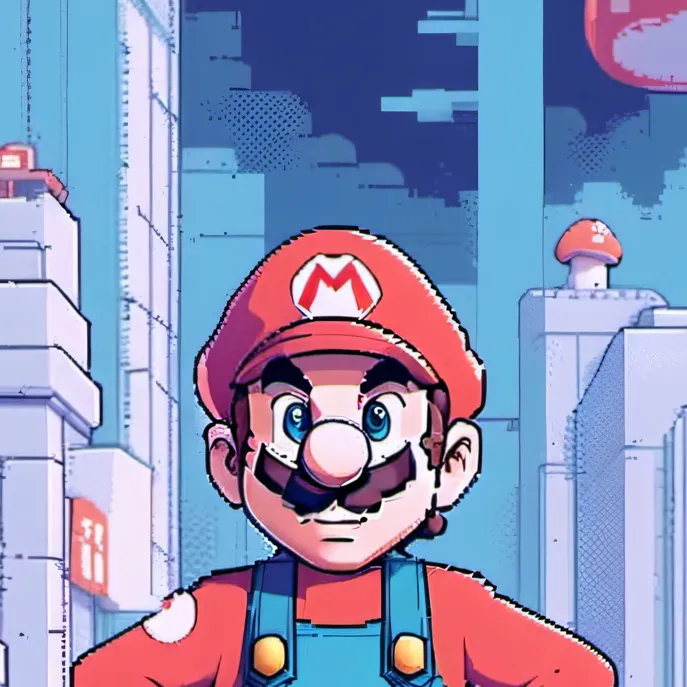 chat with ai character: Mario