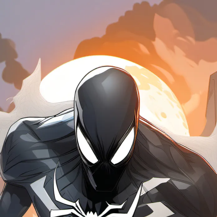 chat with ai character: Symbiote Spidey