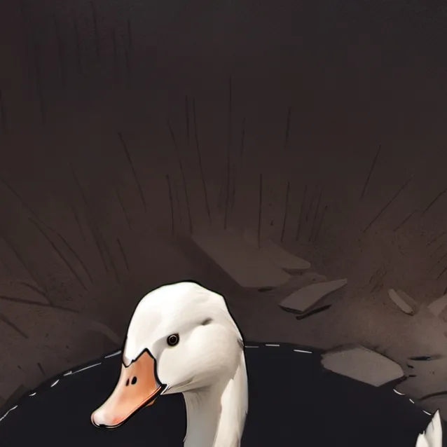 chat with ai character: geese in a pit