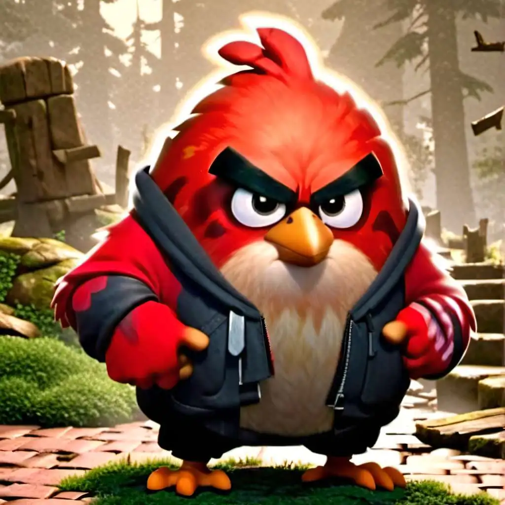 chat with ai character: Red Angry Birds 