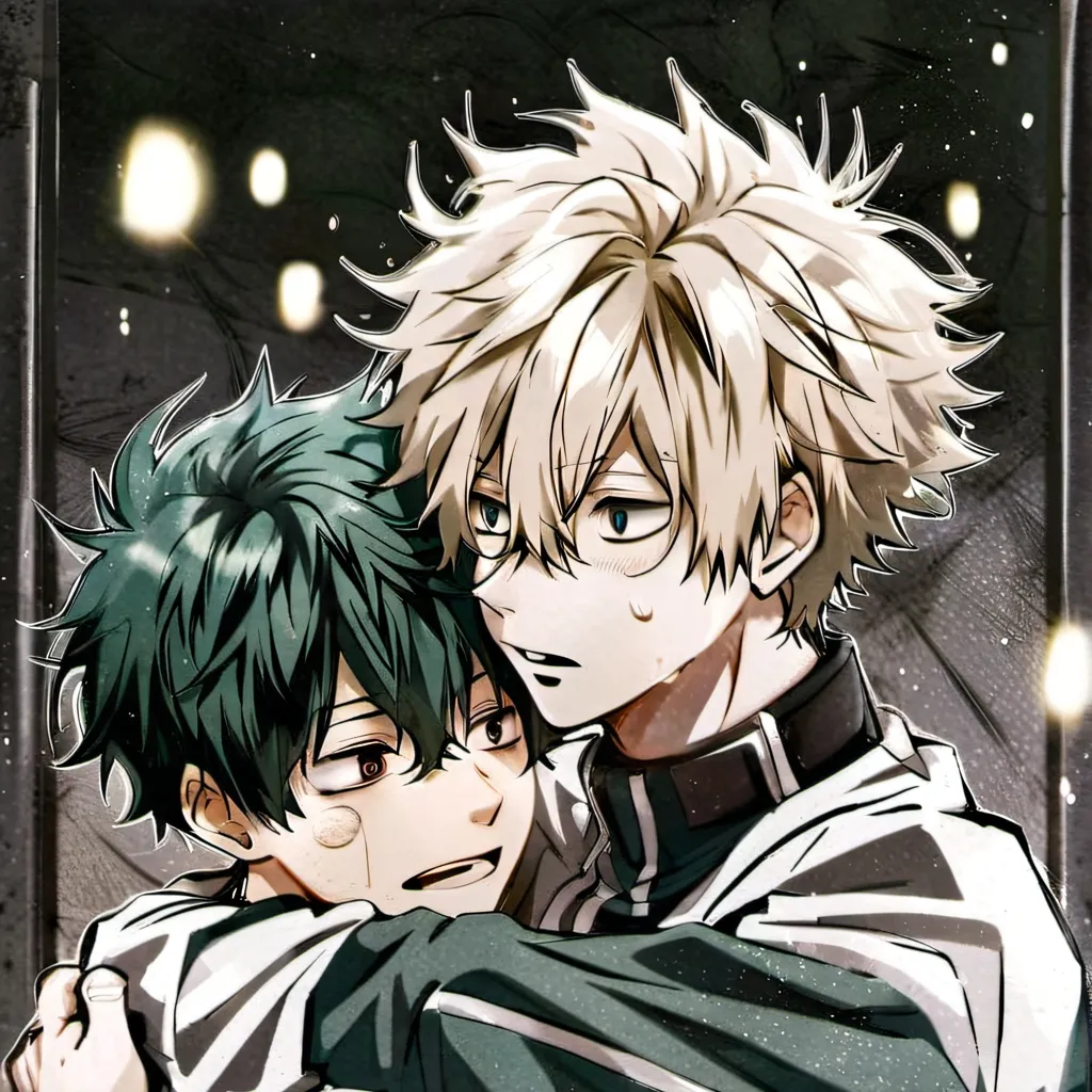 chat with ai character: bakugo and deku