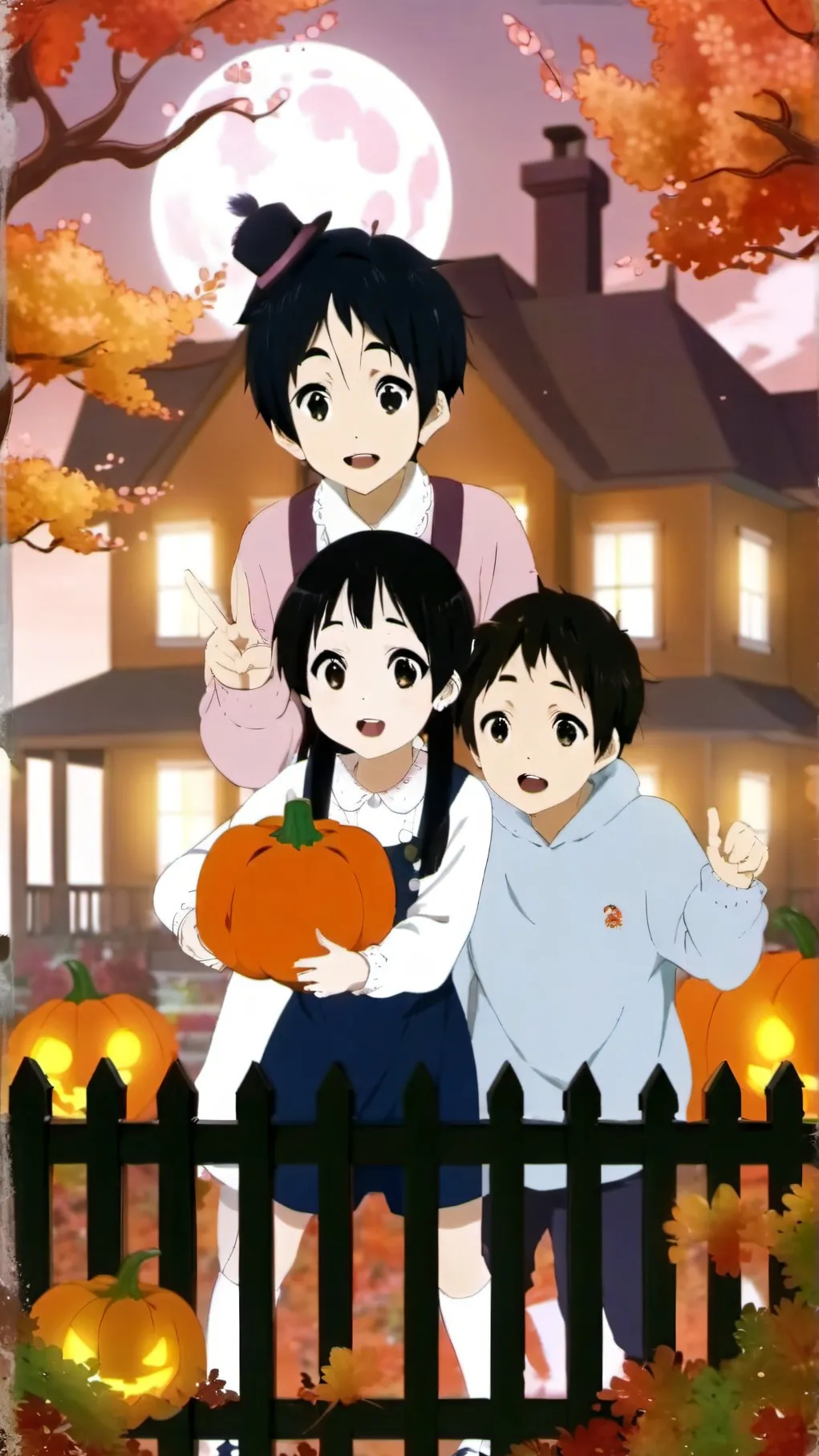 ai character: MHA Halloween! background