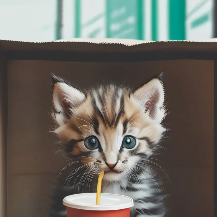 chat with ai character: McDonalds cat
