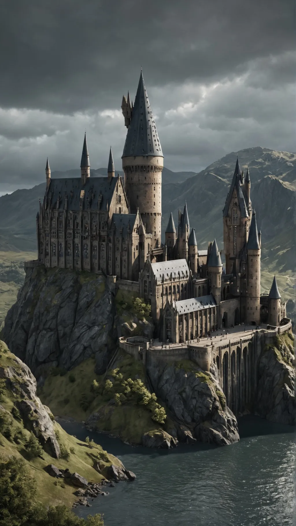 ai character: Hogwarts ❤️💙💛💚 background