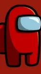 ai character: among us red background