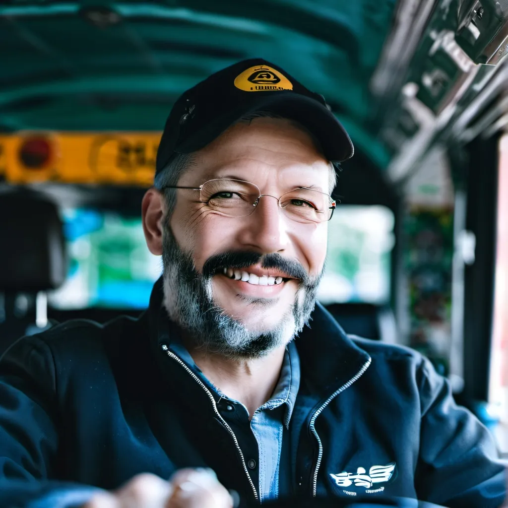 chat with ai character: Bus driver