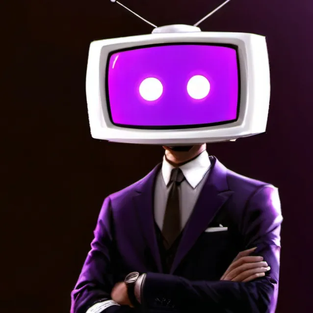 chat with ai character: energized tvman