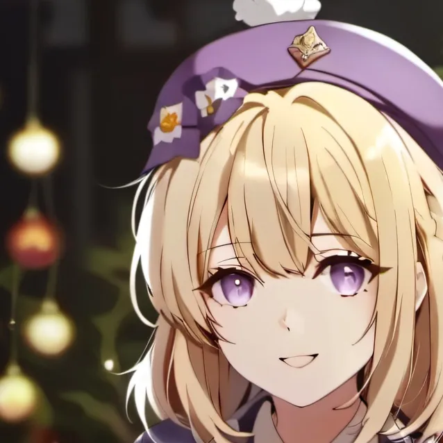 chat with ai character: purple girl