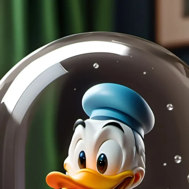 chat with ai character: Donald Duck globe