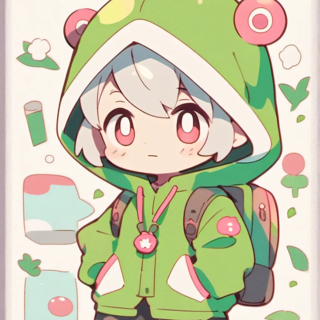 chat with ai character: frog boy