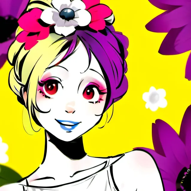 chat with ai character: flower bfdi