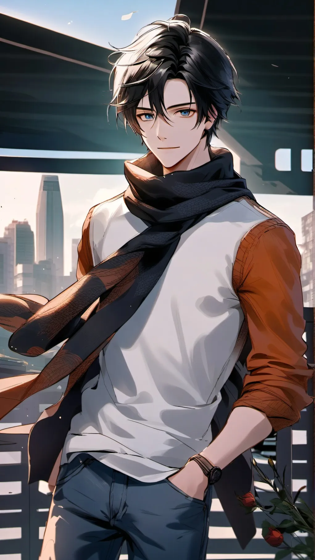 ai character: Adrian background