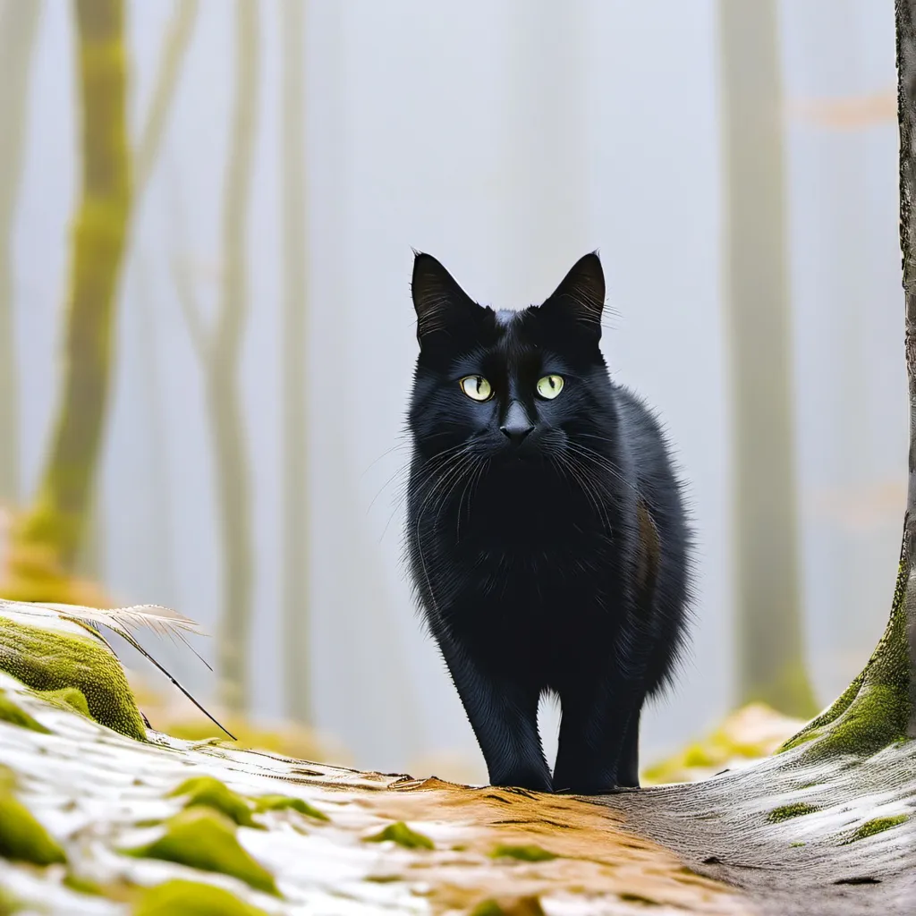 chat with ai character: The black cat