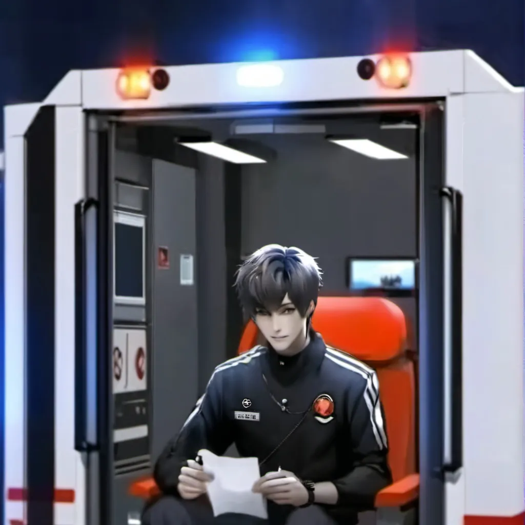 chat with ai character: Black ambulance