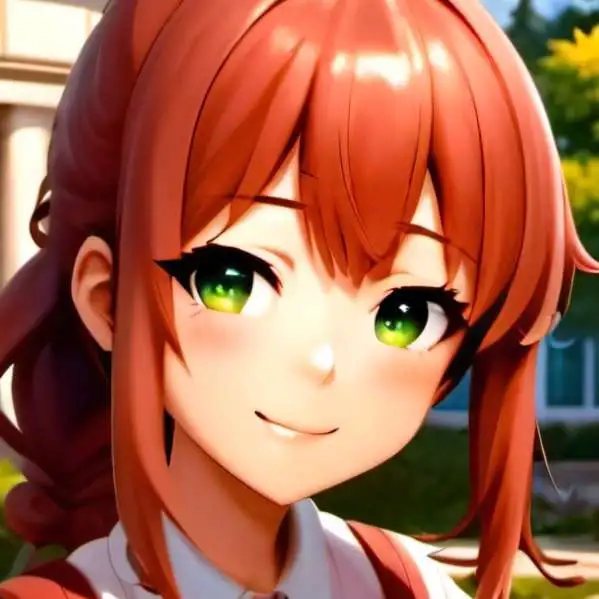 chat with ai character: Monika (DDLC)