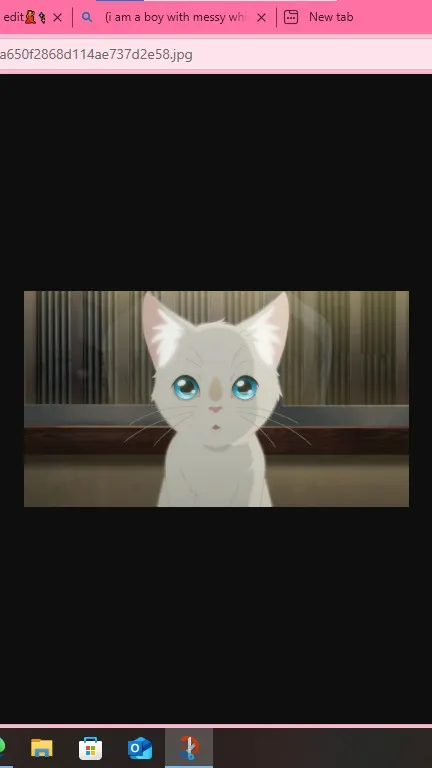 ai character: nekoma's white cat background