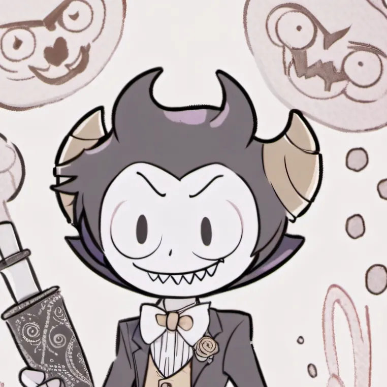chat with ai character: bendy da ink demon