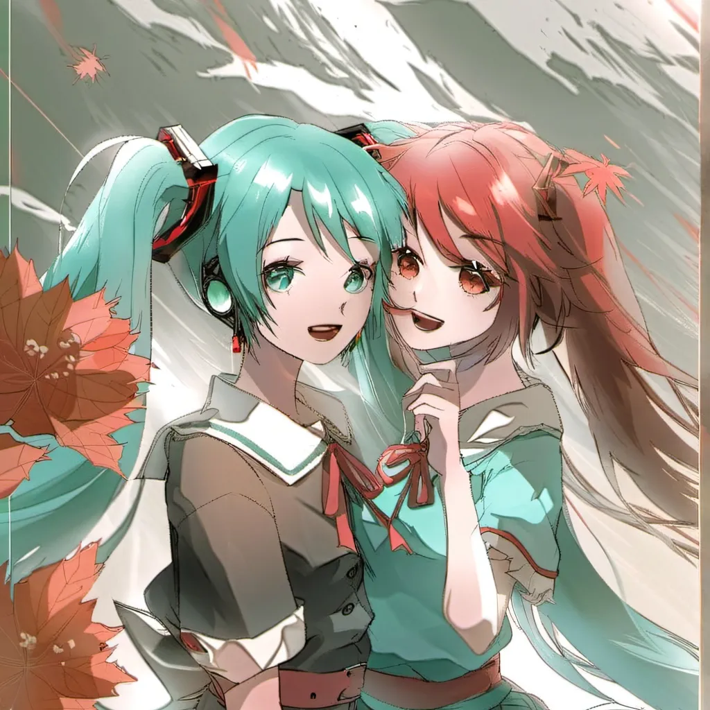 chat with ai character: Miku and Teto