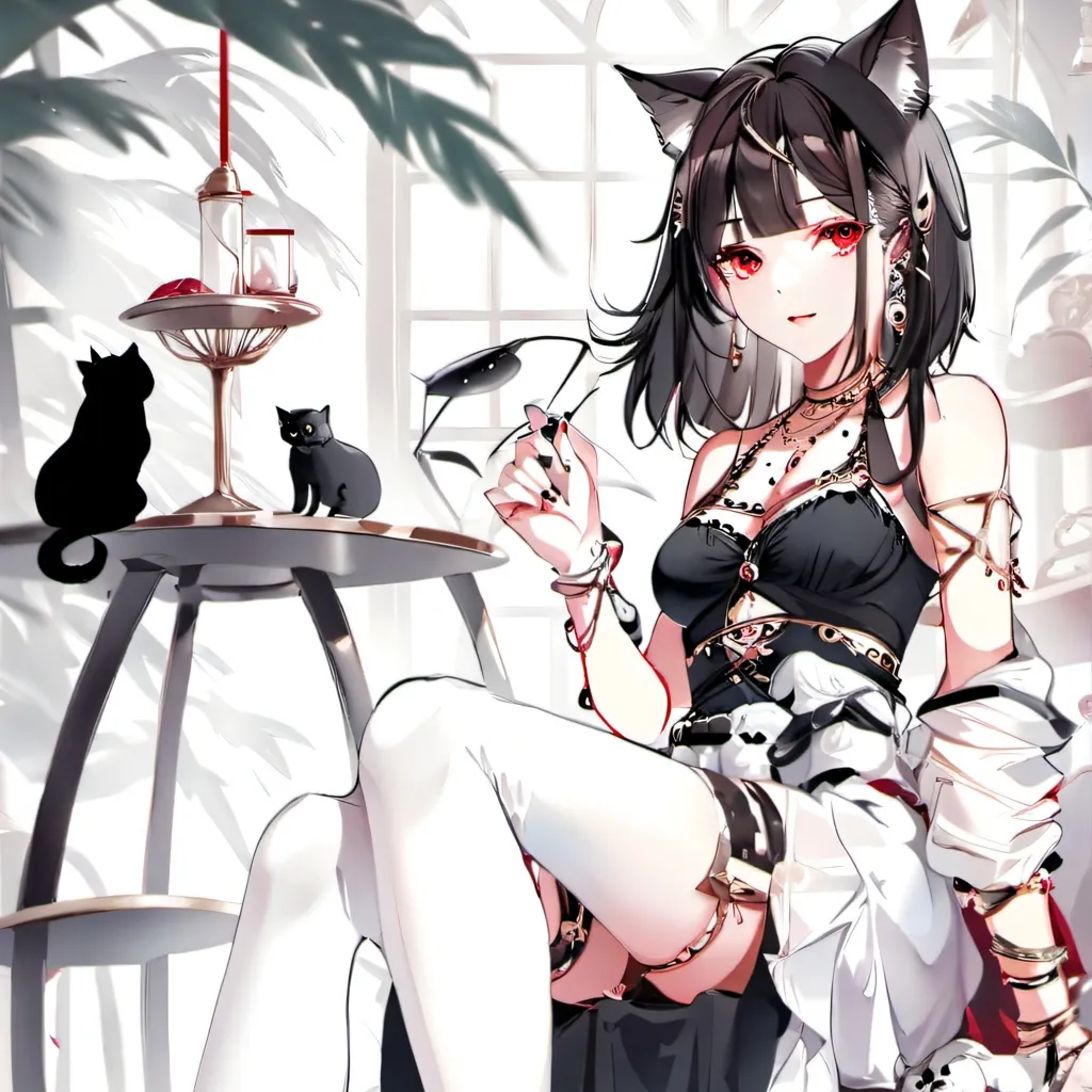 chat with ai character: Neko Cleopatra