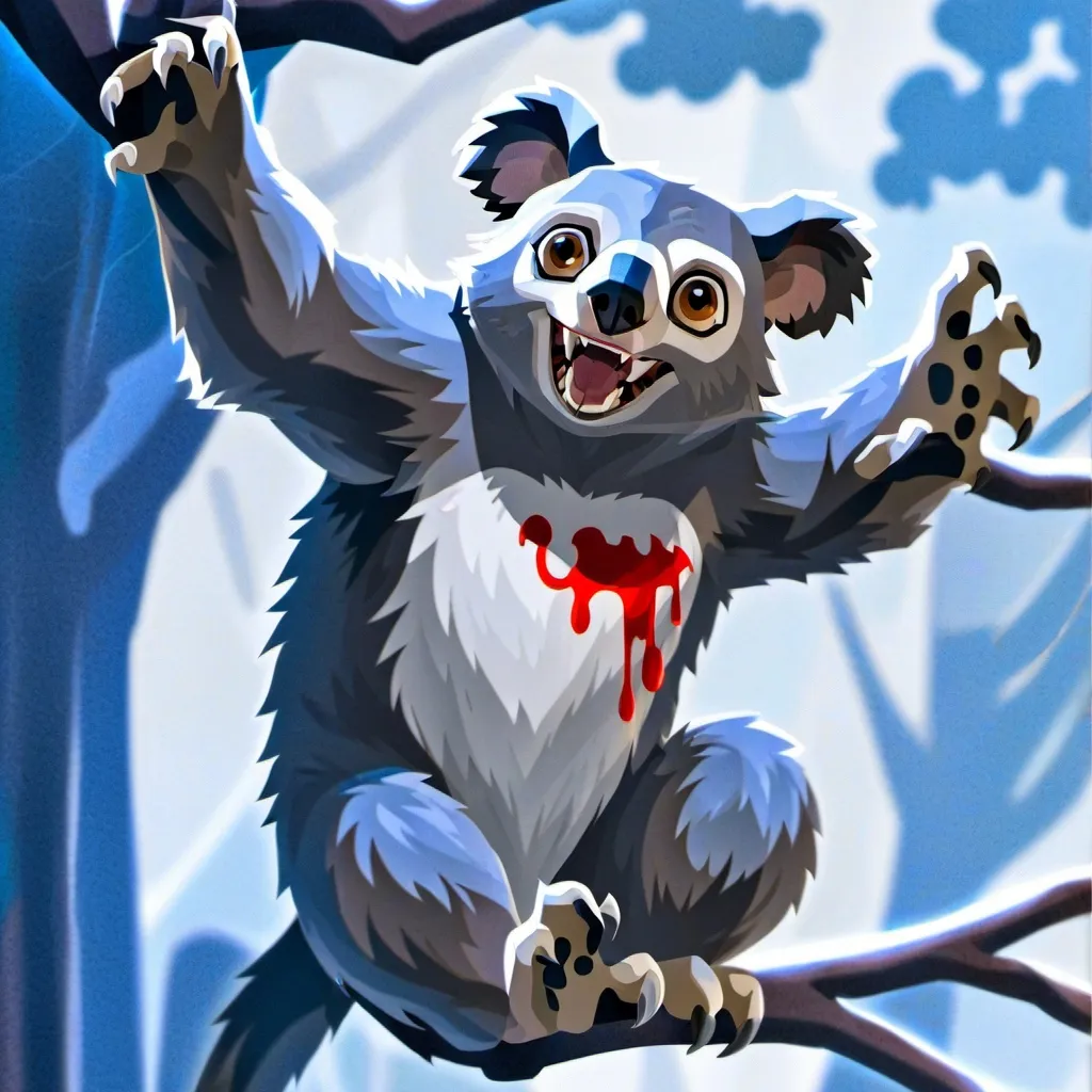 chat with ai character: A DROP BEAR ATTACK