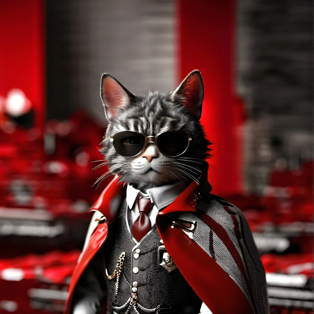 chat with ai character: Goofy eye cat