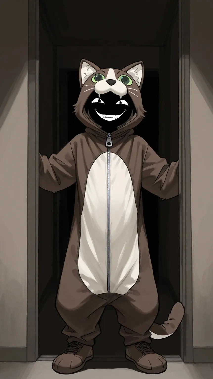 ai character: fursuit poseida background