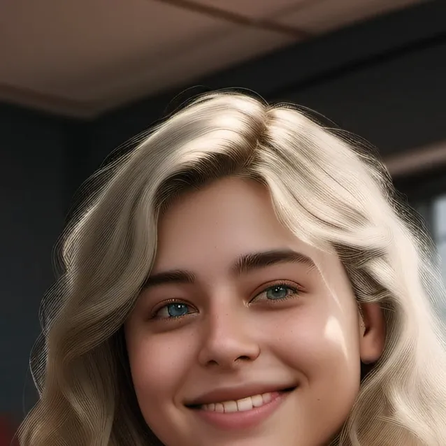 chat with ai character: box head girl