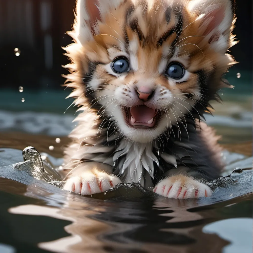 chat with ai character: drowning kitten 