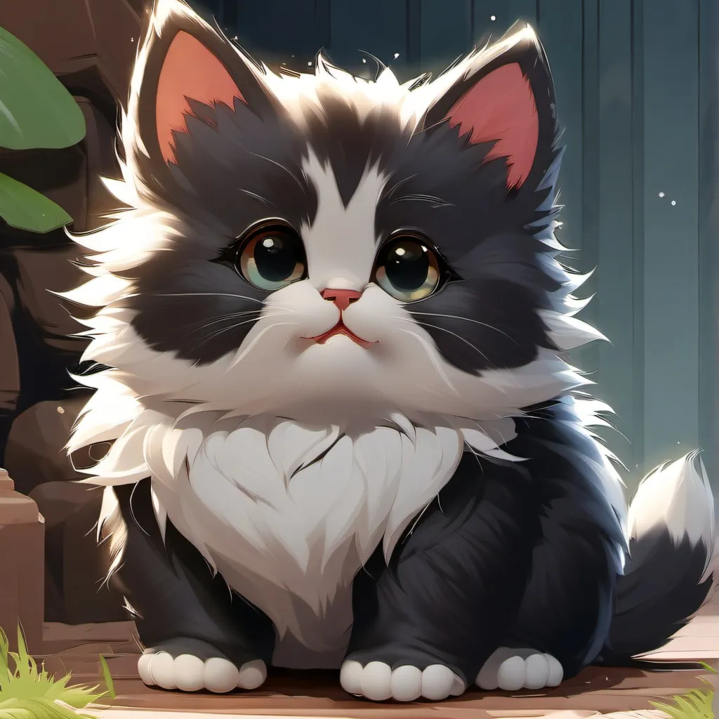 chat with ai character: fat cute kitten